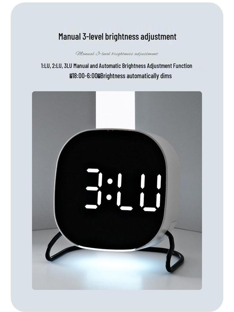 Multifunctional LED Alarm Clock with Night Light and Digital Timer 2813