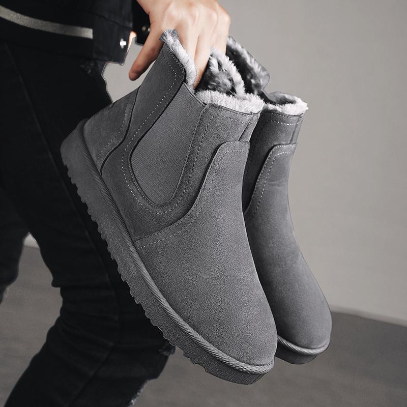 Fashion Winter Snow Boots Men Ug Boots Women Snow Shoes Sneakers High-top Shoes Male Llightweight Snow Furry Warmth Sneakers Men Women