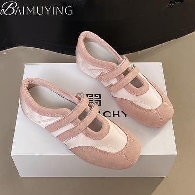 Sneaker Sportive Casual da Donna Sandali con Punta Quadrata Scarpe Piatte da Donna Scarpe da Ballo 2025 Nuova Marca Comfort Mocassini Bassi Estivi Zapatillas