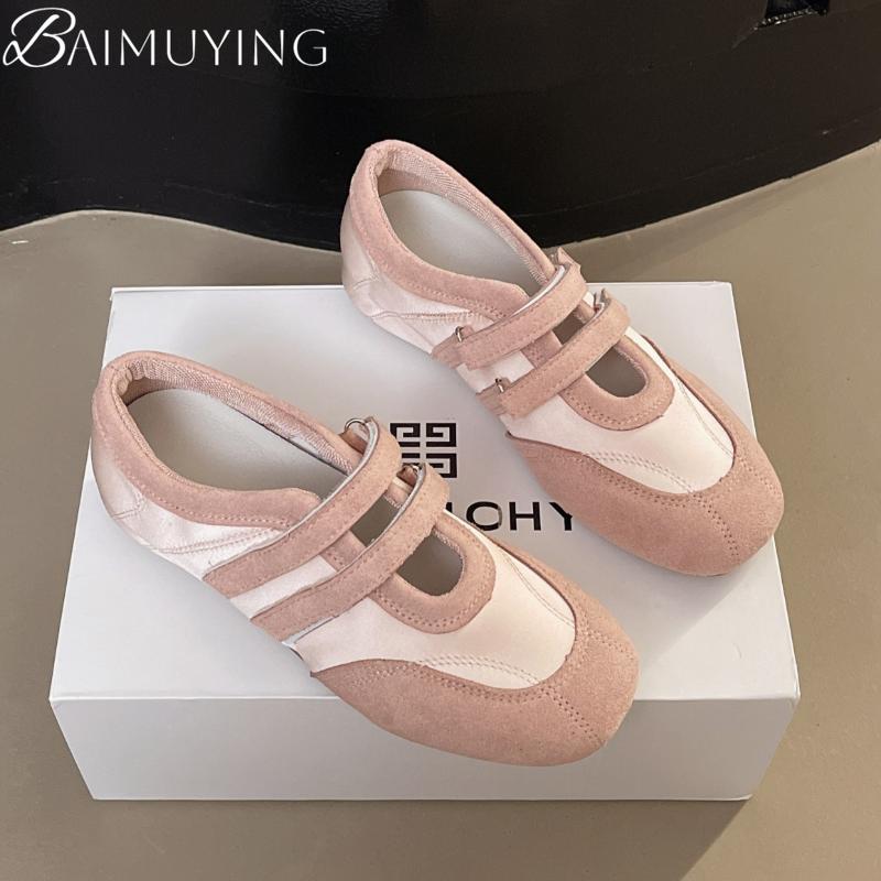 Women Sport Casual Sneaker Square Toe Sandals Woman Flats Ballet Shoes 2025 New Brand Comfort Shallow Loafers Summer Zapatillas