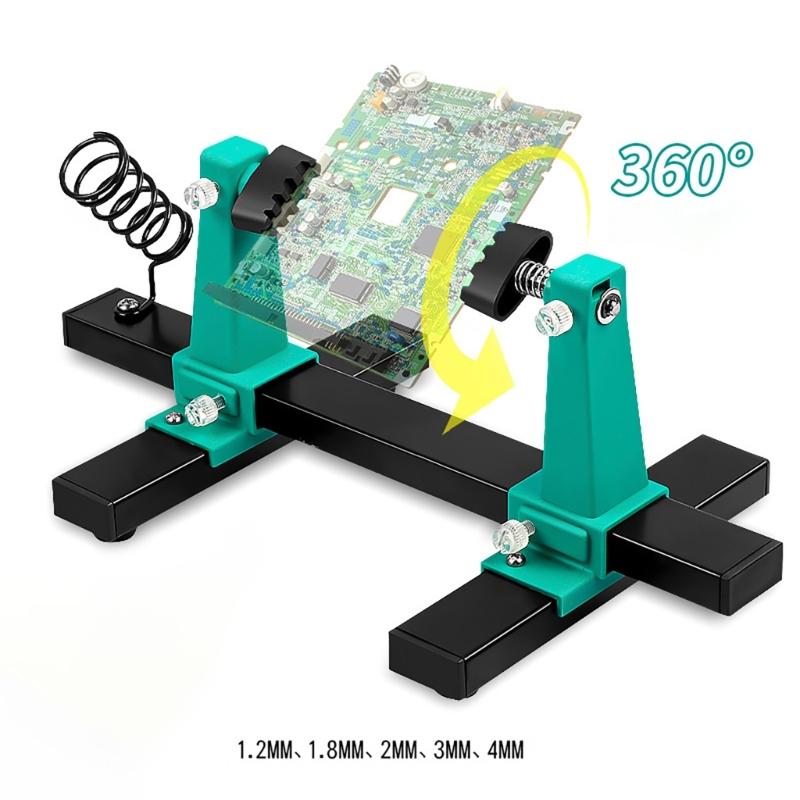 PCB Holder Clamp Holds Circuit Board for Soldering 360 Adjustable Aid 200/300mm Clamping Ranges Circuit Board Clamp
