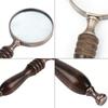 100MM Large Diameter Magnifying Glass For Elderly Reading Lightweight ABS Material Ergonomic Handle 10X Magnification Low Light Visibility