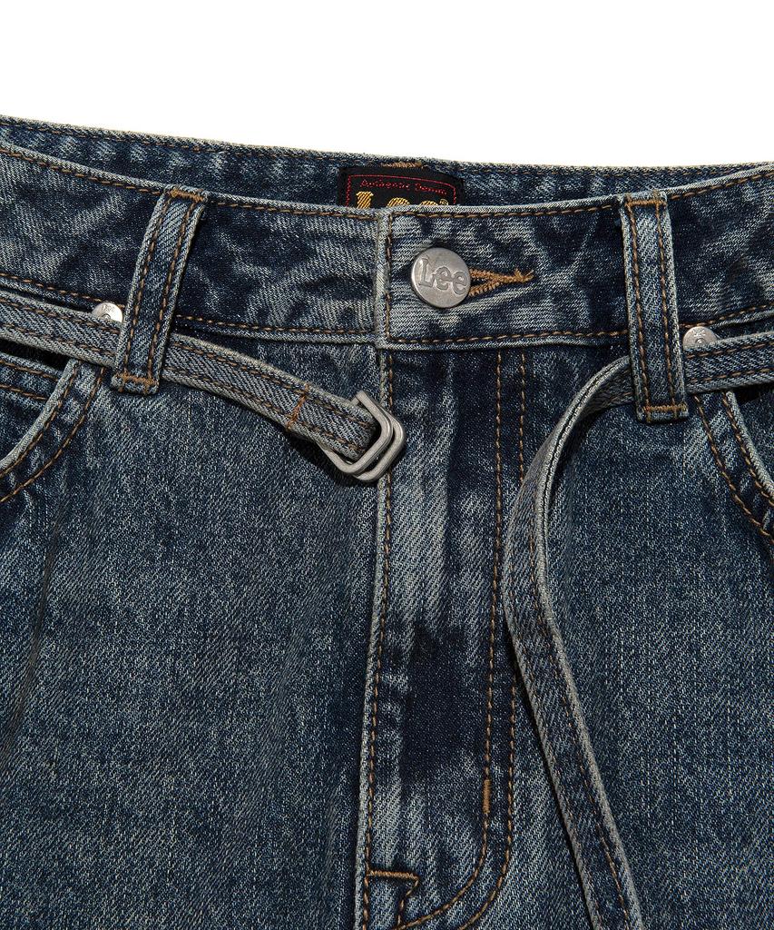 Lee Denim Maxi Skirt In Indigo Dark