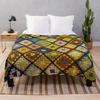 Crochet Granny Square Pattern Throw Blanket Moving Christmas Decoration Fashion Sofas Decoratives Blankets