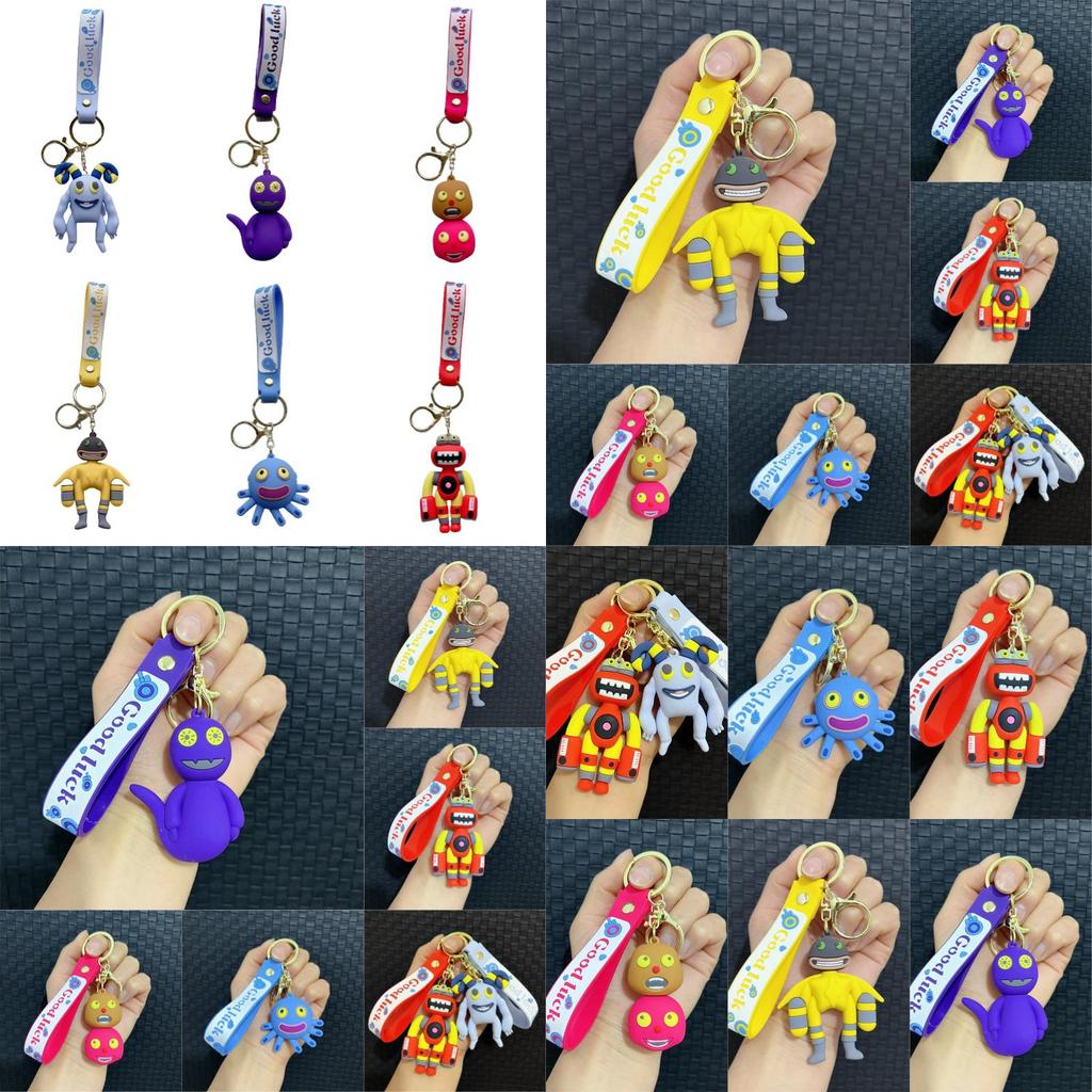 Cute And Fun Pvc Monster Keychain For Bags And Keys