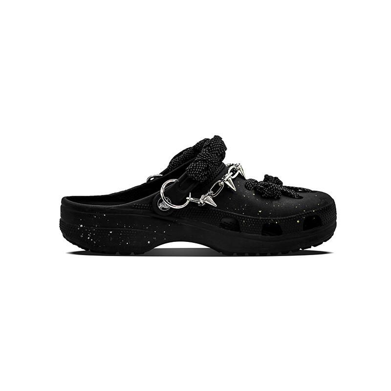 Crocs Klasické Clogy EVA módny a všestranný dizajn dierované topánky unisex čierne
