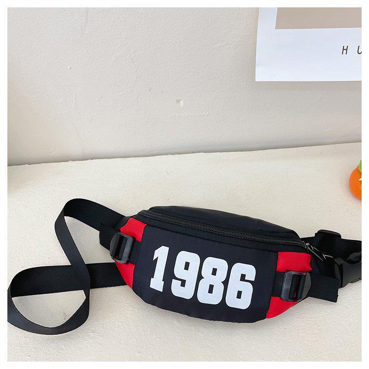 

Trendy Children s Color Block Crossbody Chest Bag and Coin Purse червоний