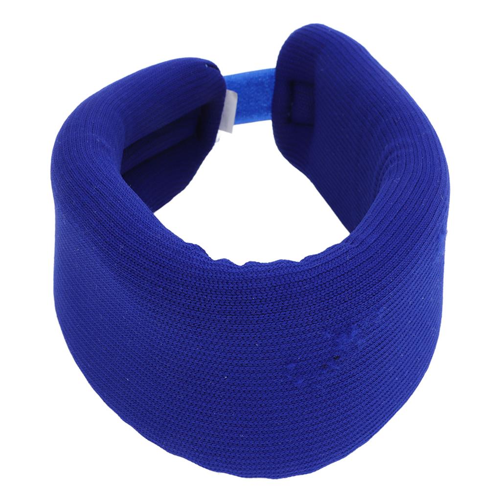 Foam Neck Brace Adjustable Neck Cervical Support Brace for Neck Pain Pressure Soft Cervical Collar for Home Dark Blue S