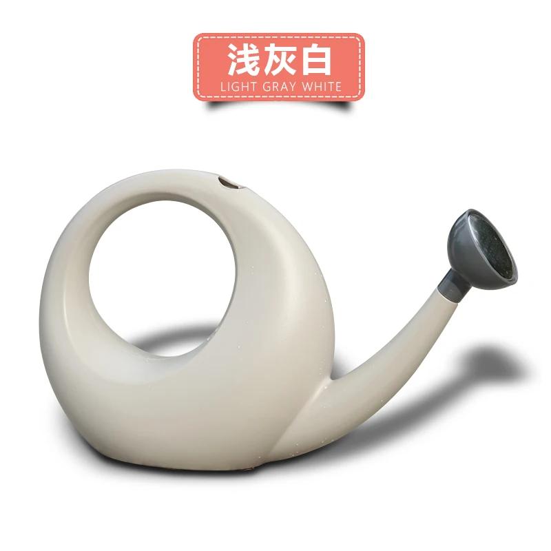 

4 л большой емкости горшок для полива улиток садовый инструмент творческая личность пластиковый горшок бытовой садовый разбрызгиватель горшок зеленые растения светло-серый