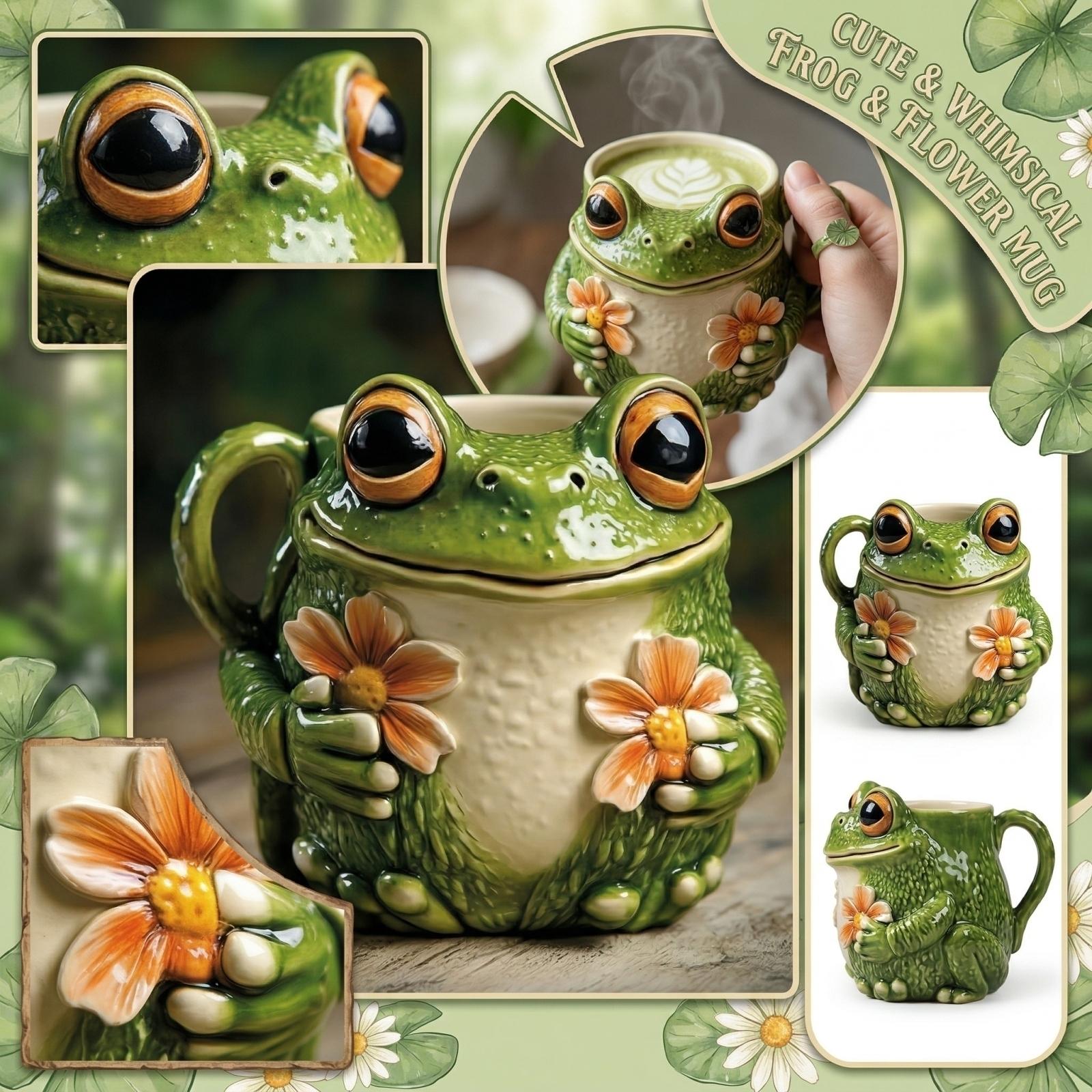 

Cute Flower Mug – Cozy Cottagecore Coffee Cup One Size