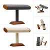 Elegant Jewelry Showcase With Walnut Frame And Velvets Texture Flat Tube Design Display Stand Organiser