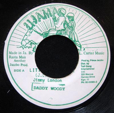 7inch Record JIMMY LONDON, DADDY WOODY - Little Sound Boy NONE Ujama Jamaica Reggae, Ska & Dub Used