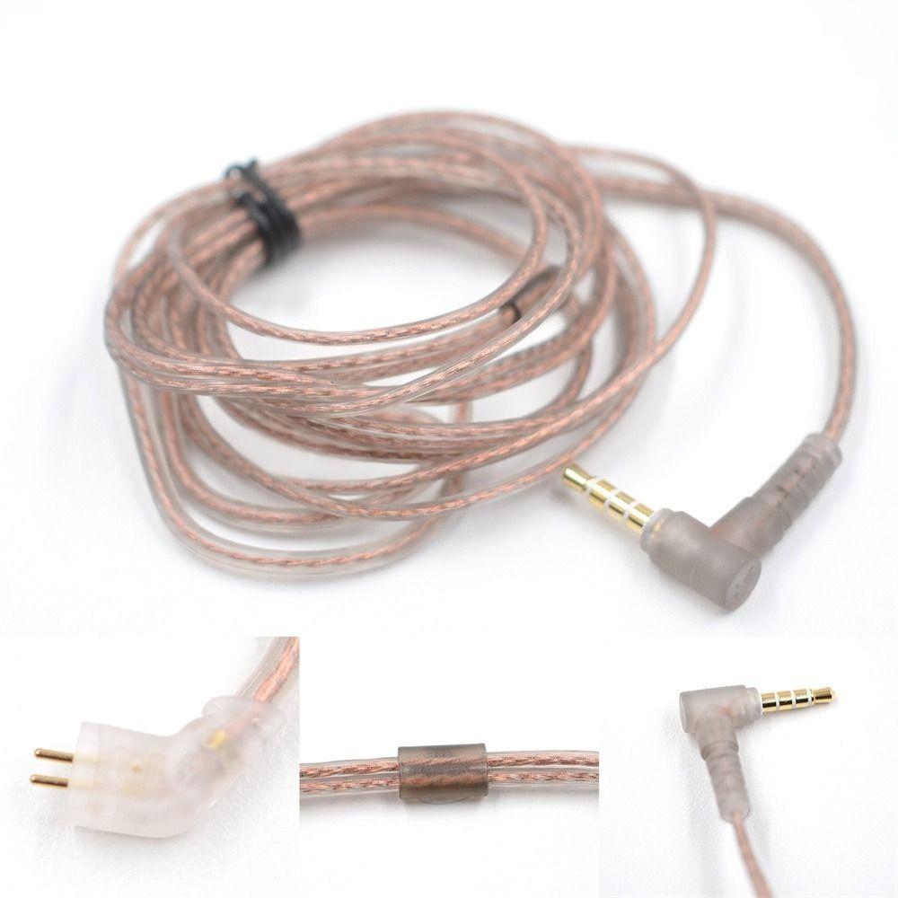 Pin Oxygen-Free Copper Upgrade Twisted Cable High-Purity In Ear Cable 2Pin Headphone Cord KZ Earphones Cord ZS10 Earphone Wire