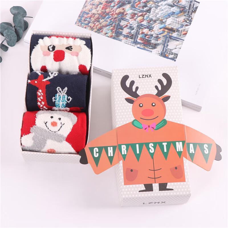 Cute Cartoon 3D Christmas Stocking Gift Set