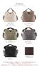 Lizdays Lightweight Nylon Tote Shoulder A4 Quilted Women's Bag, 2-Way Bag, Size, (Gray Beige/Black)