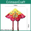 Large Rainbow Butterfly Kite Easy To Fly For Kids Weifang Kite Manufacturer