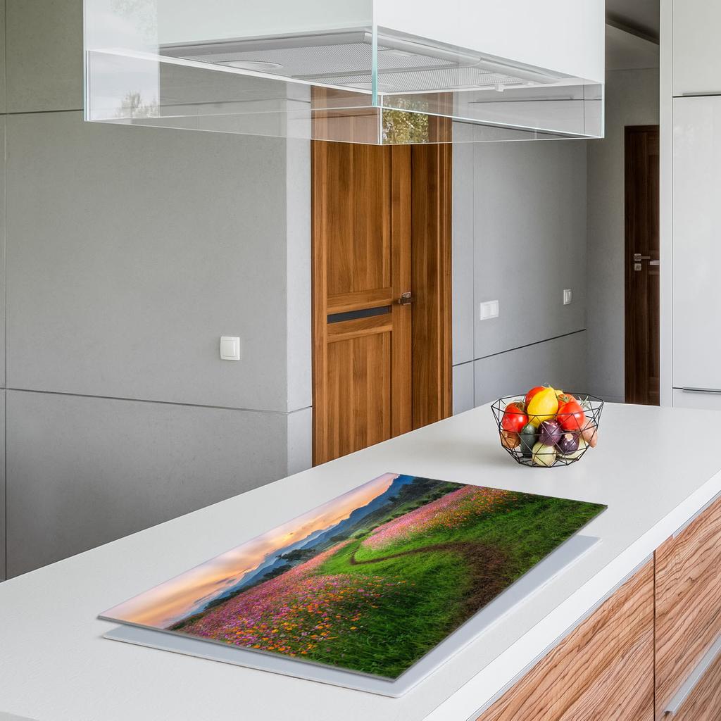 Glass Hob Protector 90x52 Mountains