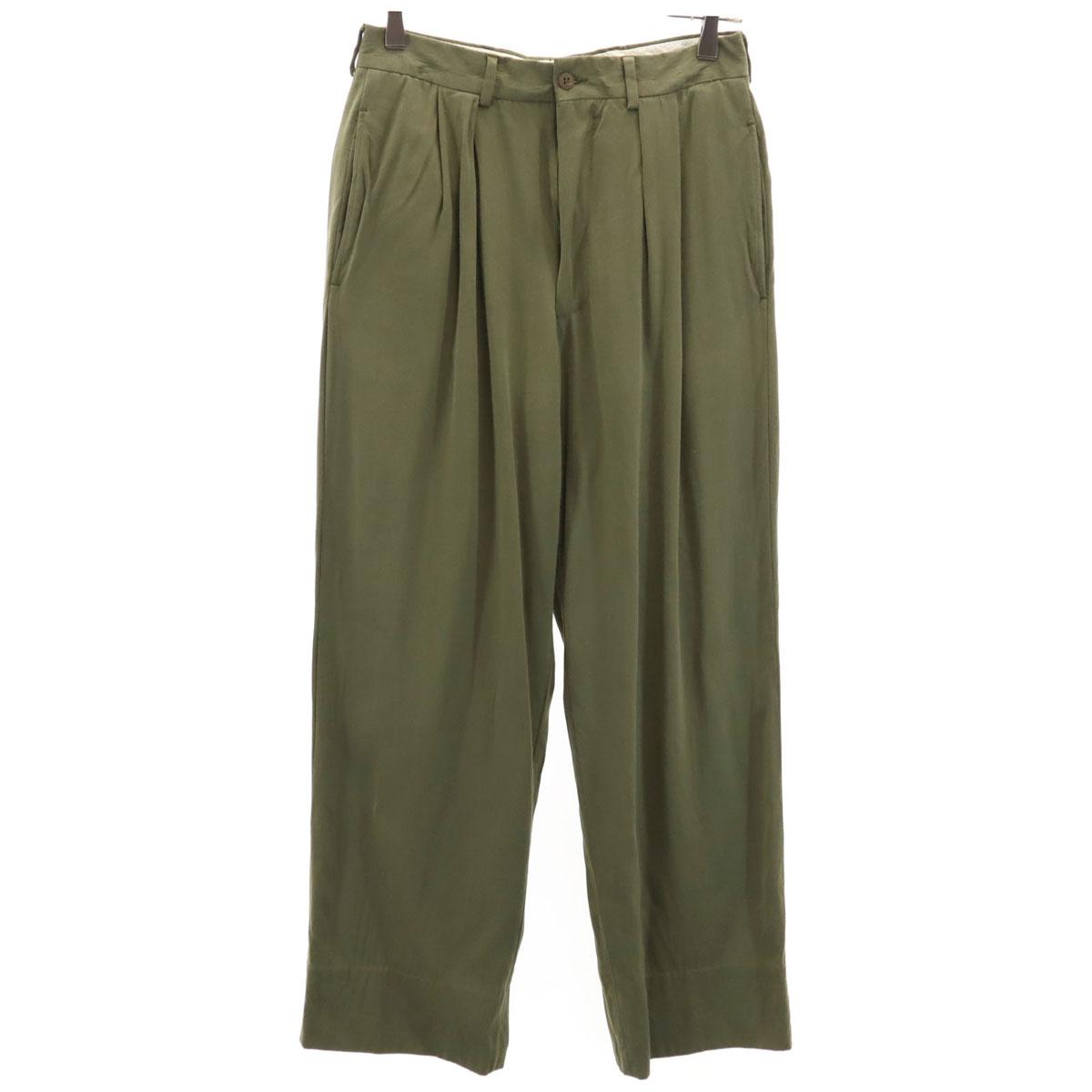 

GIORGIO ARMANI made in Italy tack Pants 44 khaki Men s Used