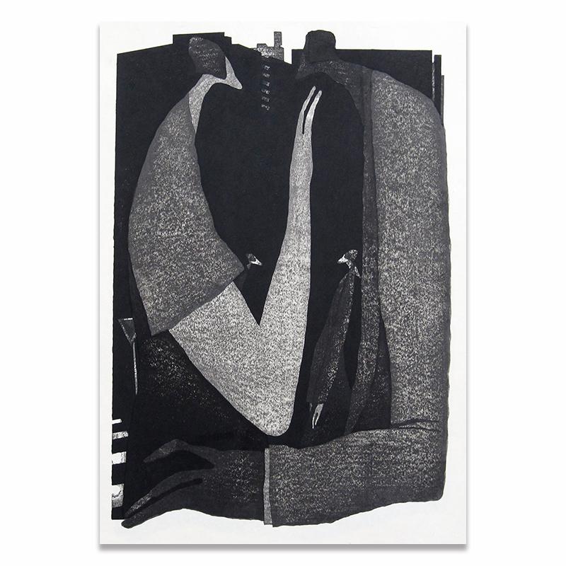 Modern Art Black White Abstract Characters Poster Canvas Painting Print Art Wall Pictures for Living Room Home Decor Cuadros