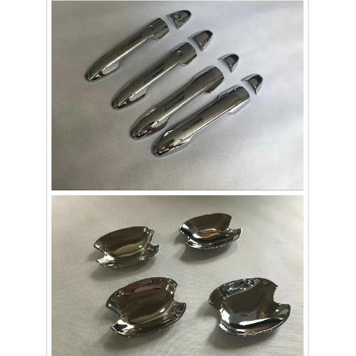 For Honda Freed 2017 2018  ABS Chrome Car Side Door Handle Cover Bowl Frame Trims Decoration Sticker Car-Styling Accessories