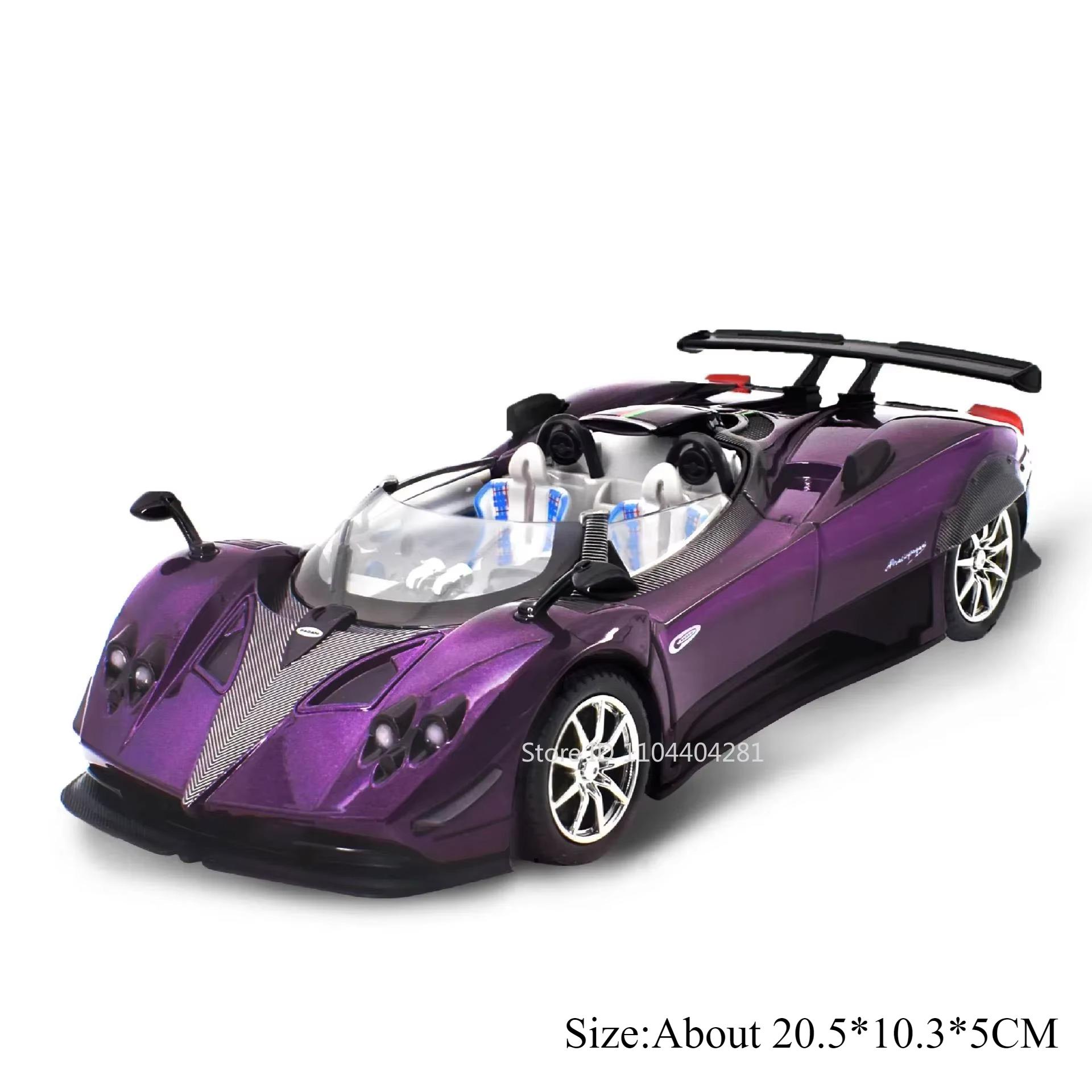 1:24 Pagani Huayra Zonta Hp Miniaturmodelle Spielzeug Legierung Druckguss Auto Türen Öffnen Gummireifen Rückzieher Fahrzeuge Mode Ornamente