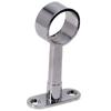 1 X Adjustable Centre Support Bracket For Wardrobe Rail Rod Socket, 25mm Dia Zinc Alloy Material, Bright Finish