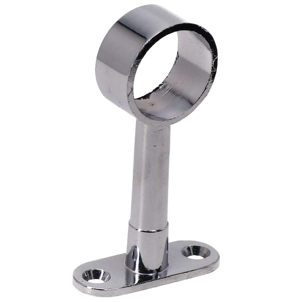 1 X Adjustable Centre Support Bracket For Wardrobe Rail Rod Socket, 25mm Dia Zinc Alloy Material, Bright Finish