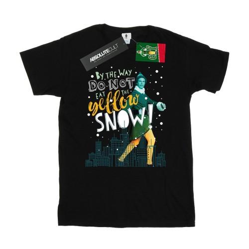 Elf Mens Yellow Snow Cotton T-Shirt