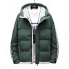Padded-on men's winter new coat youth thickened padded jacket feather Rong padded clothes men's hooded warm