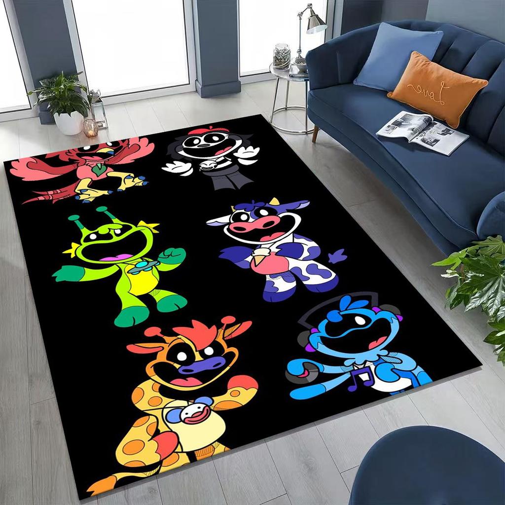 Cartoon S-Smiling C-Critters Craftycorn Catnap Rug for Bedroom Living Room Sofa Home Doormat Decor,Large Kid Non-slip Floor Mat