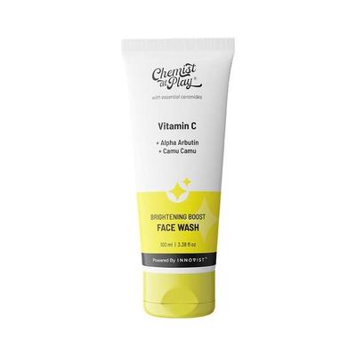 Chemist At Play 30x Vitamin C Face Wash | Cleans Oil & Dirt | Fades Dark Spots | Improves Radiance | For All Skin Types | 100 Ml