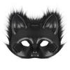 Halloween Decoration Set Simulated Fox Mask Gloves Plush Fox Tail Cosplay props and accessories