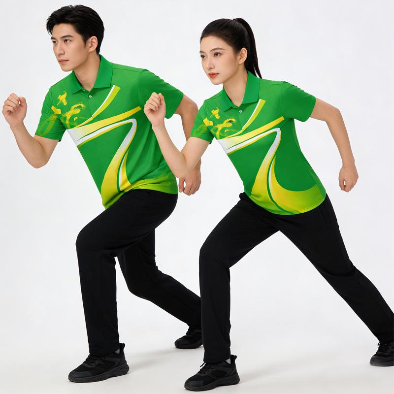 Unisex Quick-Dry Short-Sleeve T-Shirt: Ideal for Summer Fitness, School Sports, Performance, and Team Uniforms.