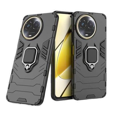 For OPPO Realme 11 Pro Plus 11X 5G Back Cover Phone Case Shockproof Armor Anti-Fall Metal Ring Holder Magnetic Funda Coque Cases