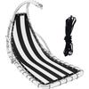 Scaun Suspendat de Balansoar Pânză de Înlocuire Scaun cu Kit de Frânghie Pentru Scaun Suspendat de Balansoar Textilene 64x197x23CM Pânză Scaun Piese de Rezervă