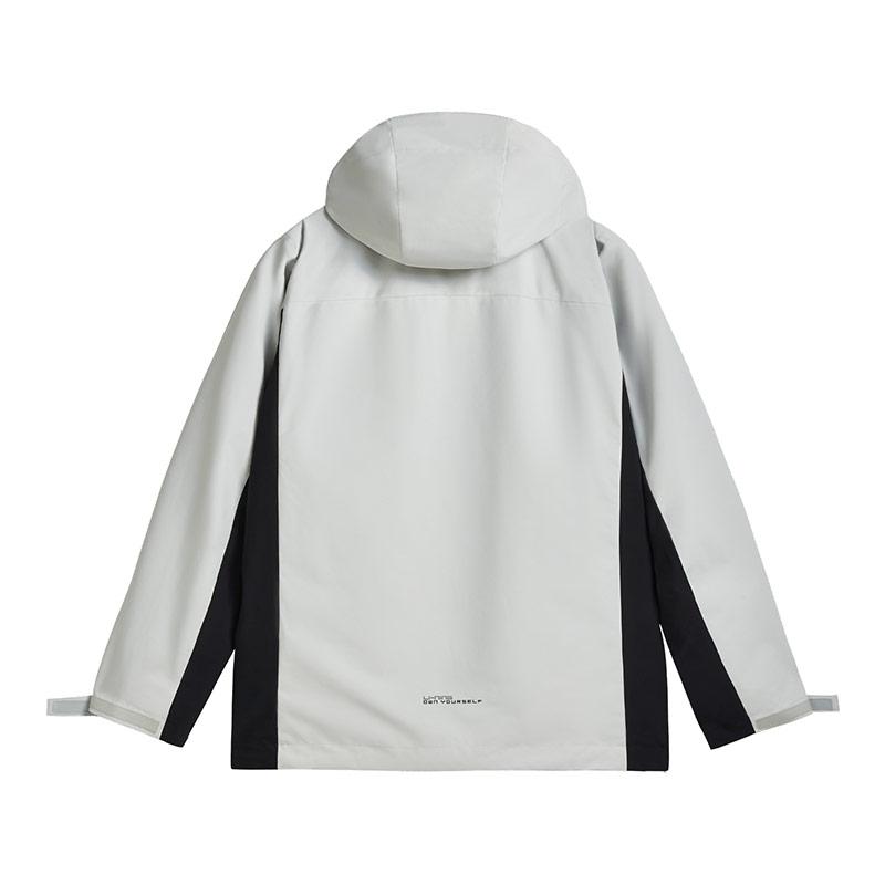 Li-Ning Solid Color Logo Loose Fit Windbreaker Waterproof Sports Casual Hoodie Unisex Outerwear AWBV153-1