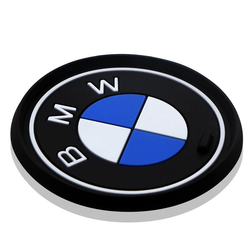 1 Stück Auto Untersetzer Wasserbecher Flaschenhalter Matte Anti-Rutsch-Pad für BMW M E90 E91 E92 E93 M3 E60 E61 F10 F07 M5 E63 E64 Autozubehör