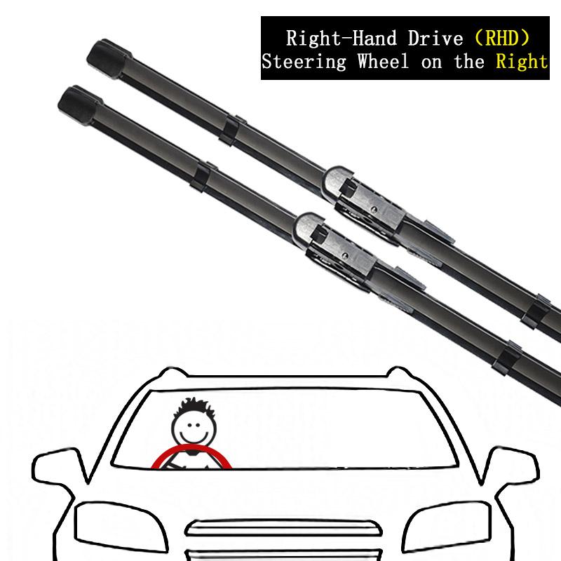 

Для Roewe MG 550 MG6 2008 ~ 2016 передние щетки стеклоочистителя автомобиля, резак, аксессуары, лобовое стекло, левый руль, правый руль, 24 дюйма, 18 дюймов, высота RHD