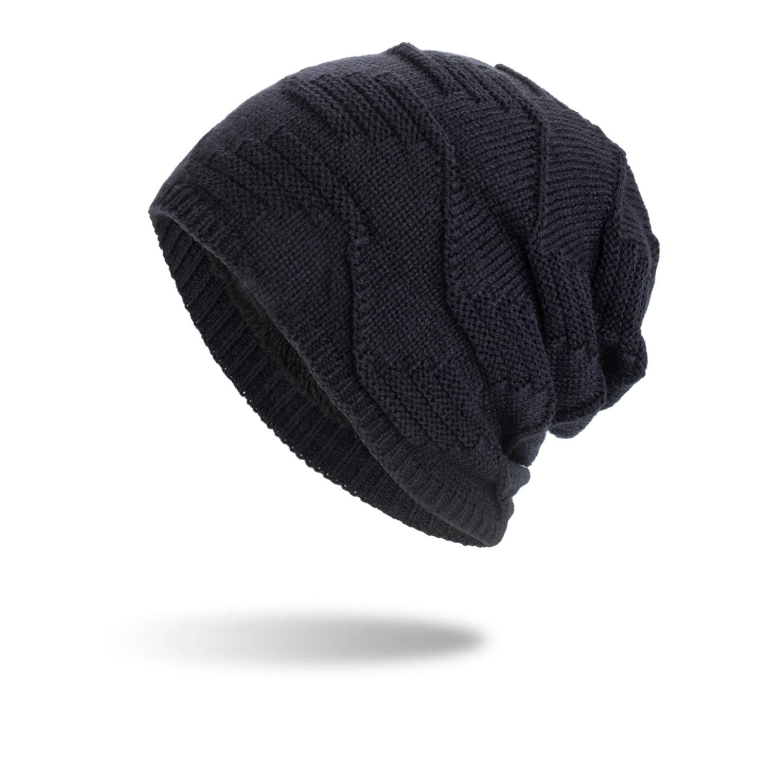 

Осень и зима новый зеленый лист длинный свитер шапка вязаная шерстяная шапка