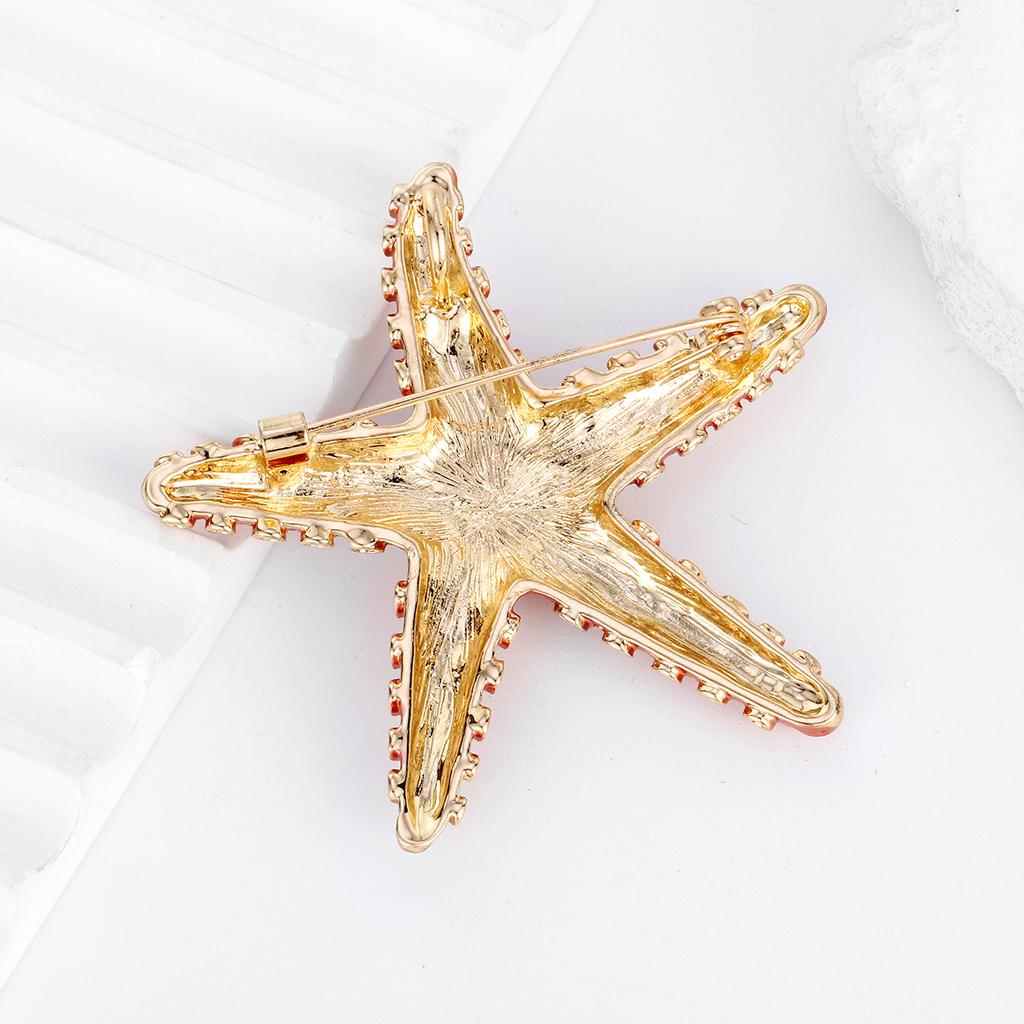 Klassische Strass-Seestern-Broschen für Damen Tier-Anstecker Lässige Party-Accessoires Geschenke Freunde