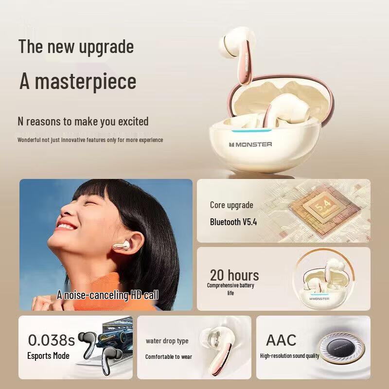 Monster MQT36 TWS Wireless Earbuds