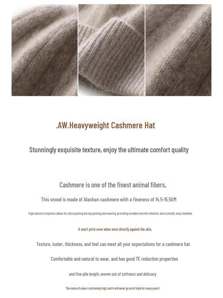 Korean Style Women's Heather Cashmere Knit Beanie: Street Fashion, Versatile, Ear Protection, Casual Postpartum Hat