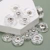 10 Pairs Transparent Delicate Plastic Invisible Snap Button Fastener Round Snap Button Clasp Sweater Clothes Inner Dark Buckle
