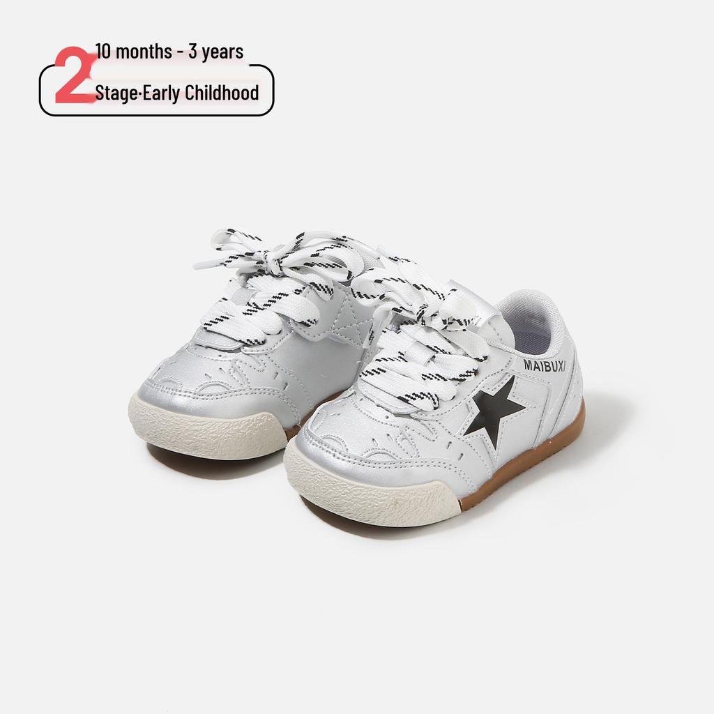 Spring 2026 Baby's First Walker Soft Sole Shoes - Non-Slip Casual Skate Shoes for Boys & Girls