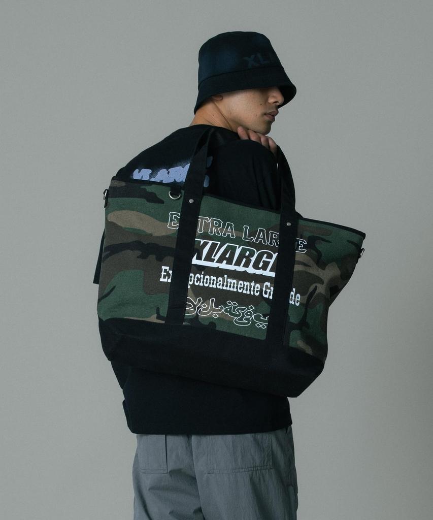 Multi Logo Tote Bag 101262053003 CAMO ONE SIZE [XLARGE]