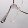 Smoky Gray Transparent Acrylic Men's Clothing Hanger with Custom Store Logo for Pants