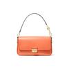 New MICHAEL KORS Luggage Collection Cow Leather Baguette Bag Shoulder Bag Small Size Women's Orange Red 30S1G2BL1L-842