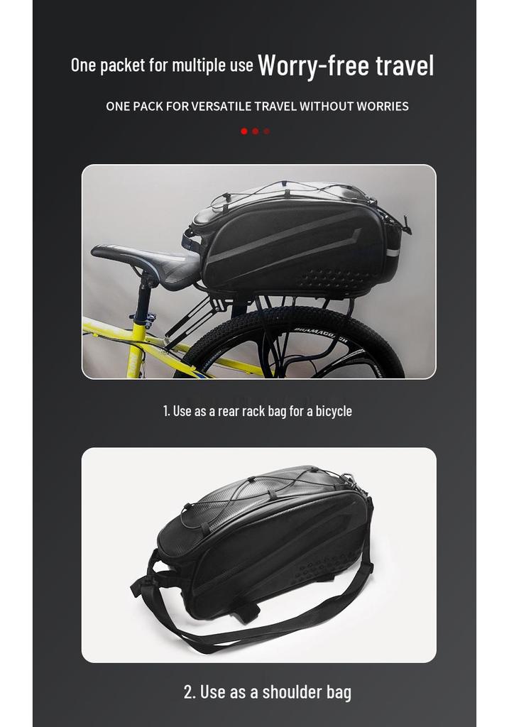 Universal Waterproof Bike & Scooter Storage Tail Bag with Phone Pocket