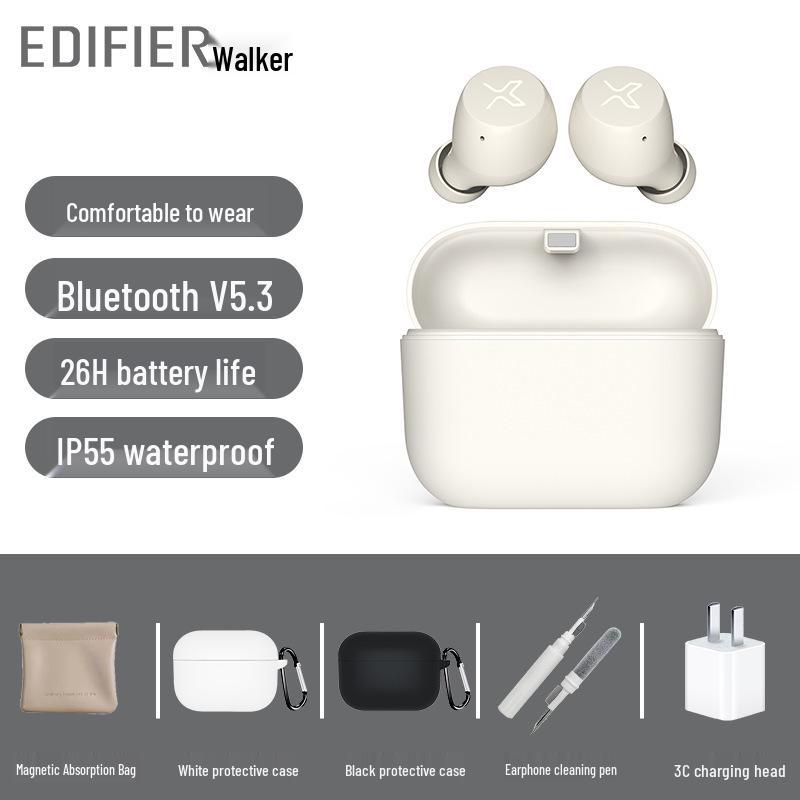 Edifier X3 AIR True Wireless Noise-Cancelling Bluetooth Earbuds - Waterproof Gaming and Sports.