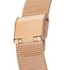TIMEX Transcend Watch, 34mm, Silver Dial, Brass, Mineral Glass, Quartz Movement, American Brand, TW2W19200, Unisex, Pink Gold